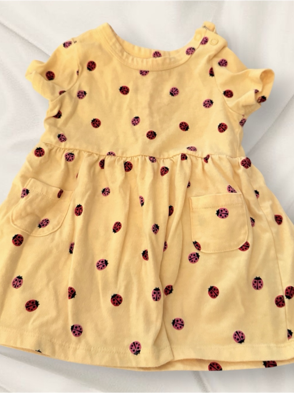 wonder nation Yellow Ladybug Print Dress